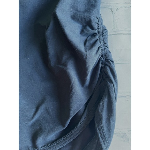 ✅SOLD Woolrich Navy Blue Ruched Legs Hiking Capris Crop Cargo Pants Size 14 - Picture 8 of 13